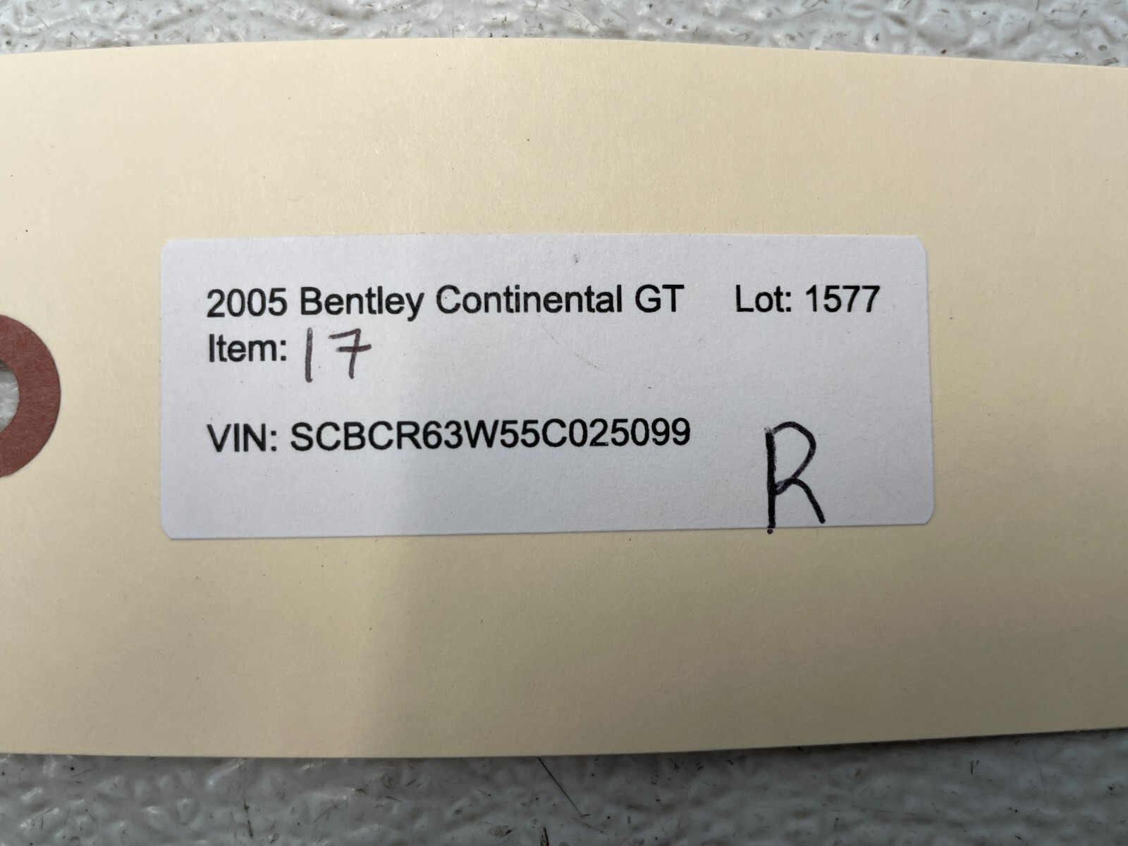03-07 Bentley Continental GT Rear Overhead Dome Light Lamp Switch Panel 1577 OEM