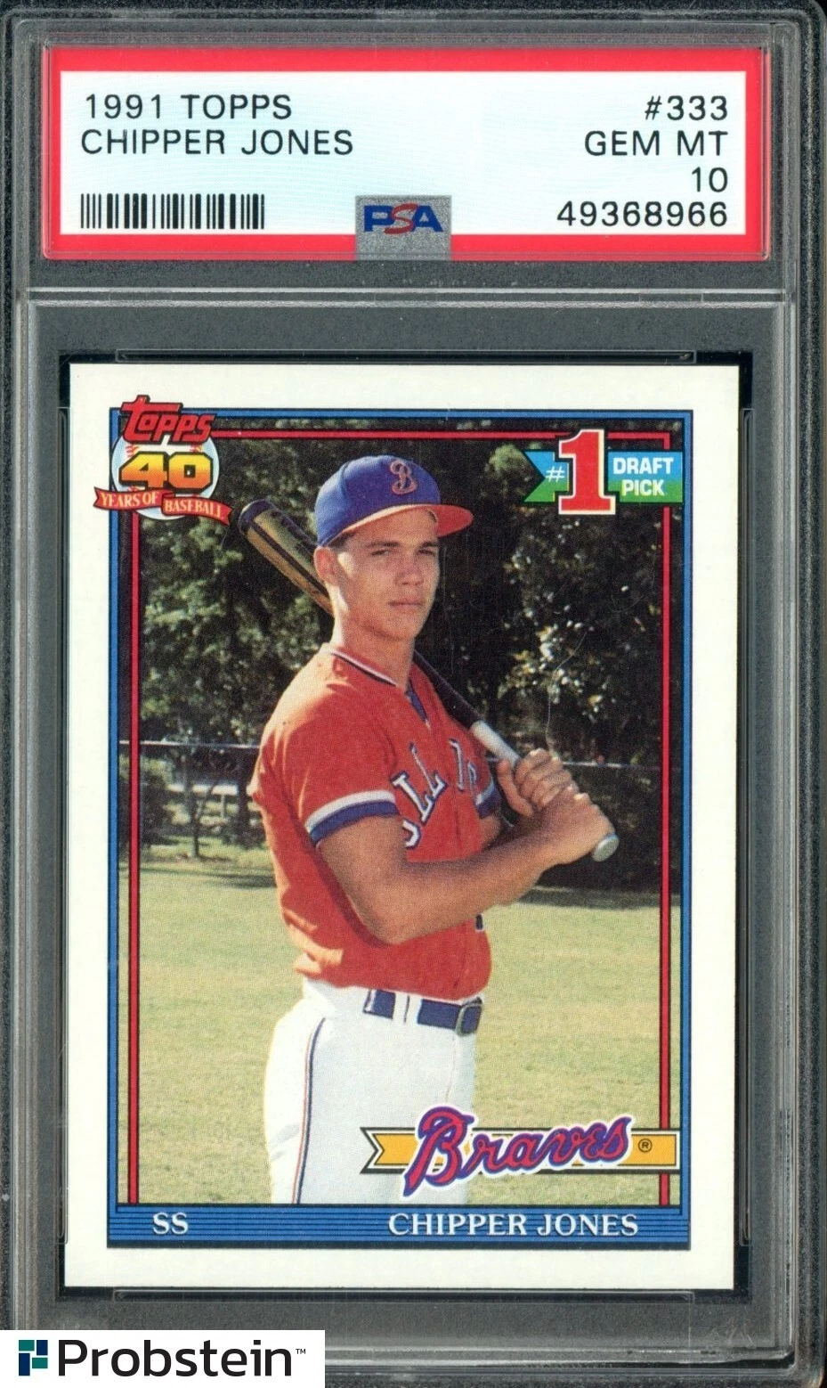 Chipper Jones trading card