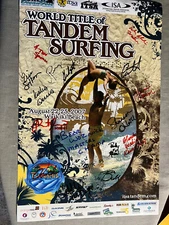 World Title Tandem Surfing 2007 SIGNED Woznick Gidget Shannon O’Neill Waikiki