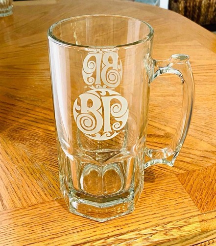 Boston Pizza Logo Libbey 32oz Gibraltar Super Mug Glasses (2) - Picture 2 of 2