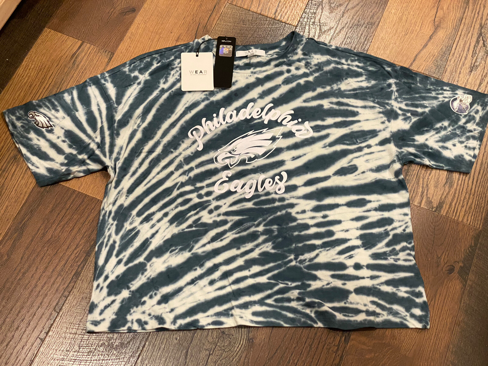 Philadelphia Eagles NFL WEAR by Erin Andrews Womenu0026#039;s Tie-Dye T-Shirt /  NWT | eBay