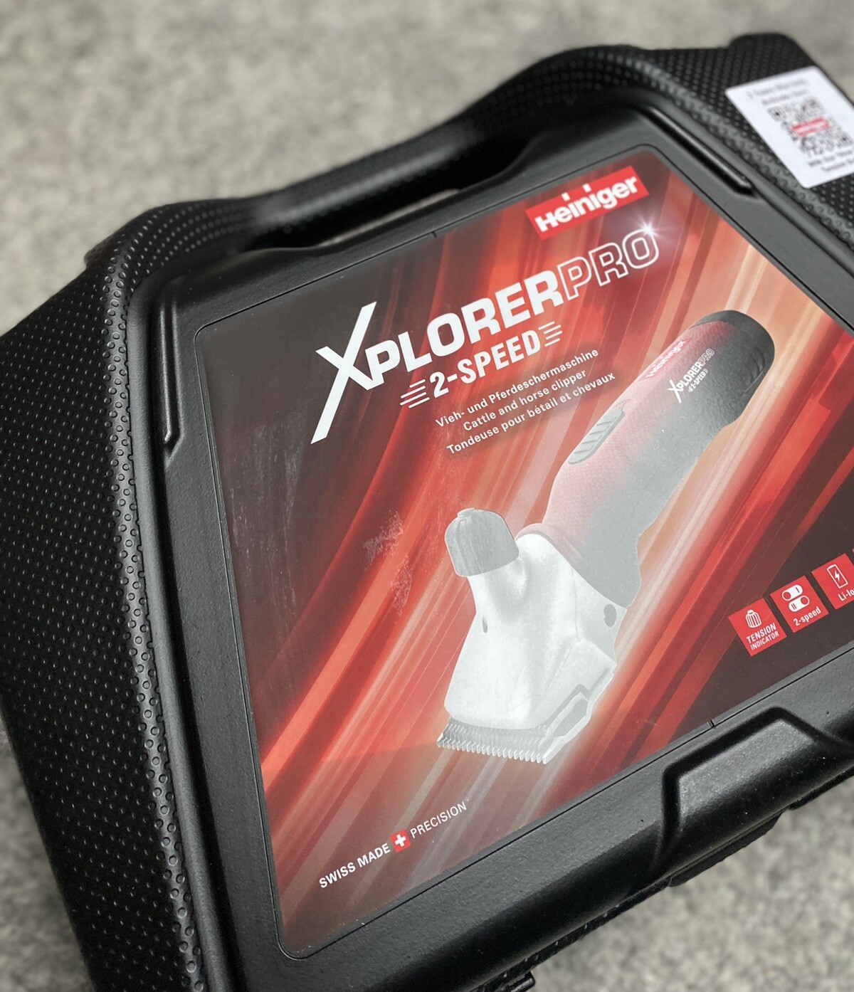 Heiniger XPlorer Pro 2Speed Cordless Cattle & Horse Clipper 2 x