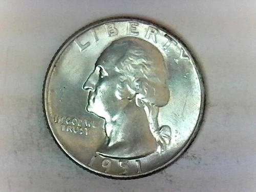 Nice high grade 1951 D  Washington Quarter Buy it now Free Shipping in USA