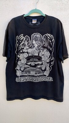 Vintage 90s Lowrider Chicano Chola Gangster Art T-Shirt XL Raza