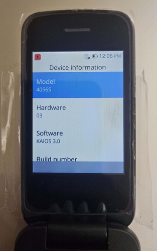 TCL Flip Phone 4056S Verizon KaiOS 3.0 Unlocked Basic Cell Phone Camera Black - Afbeelding 11 van 11