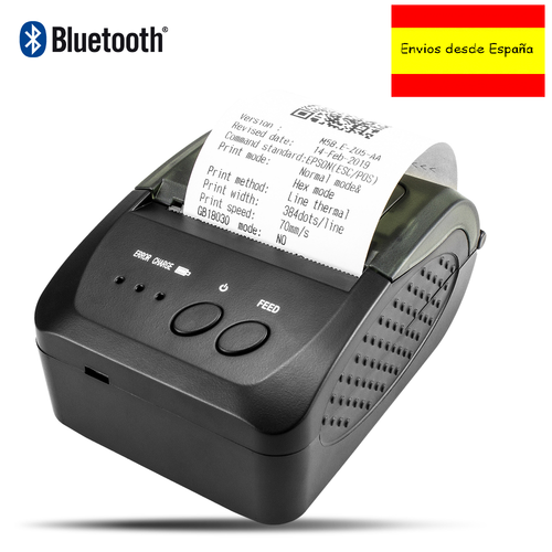 Impresora térmica de tickets portátil 58mm Bluetooth termica ticket para  Android | eBay