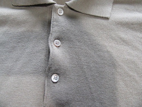 Mens Vtg Ermenegildo Zegna Lana Merino Extra Fine Long Sleeve Wool Polo Shirt XL - Picture 4 of 7