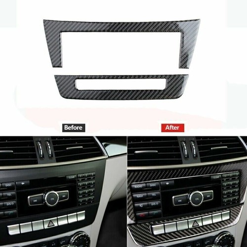27xFor Mercedes Benz W204 C Class C250 300 350 63 Carbon Fiber Car Interior Trim - Picture 2 of 13