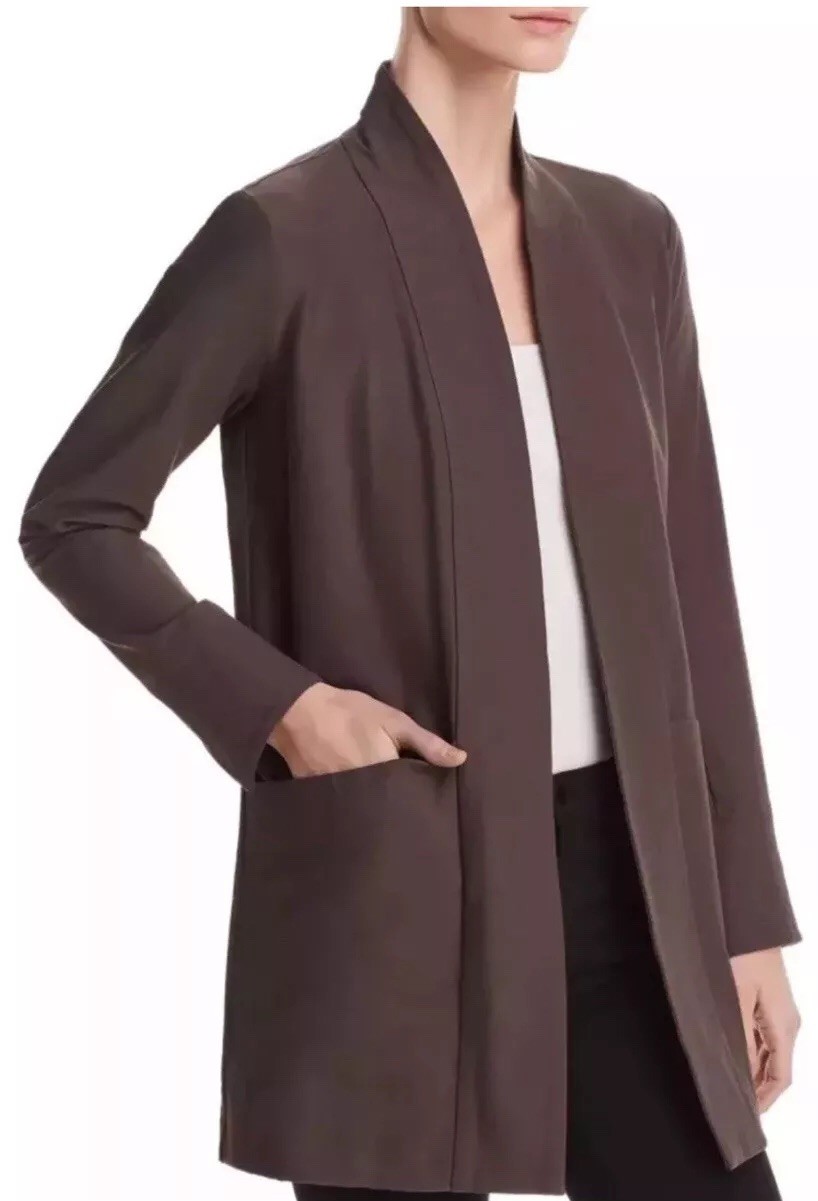 eileen fisher crepe jacket