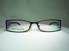 Chez Colette eyeglasses half rim oval square frames women's NOS fancy vitage