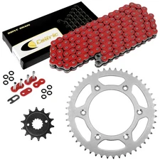 Red O-Ring Drive Chain & Sprockets Kit for Honda XR650R 2000-2007