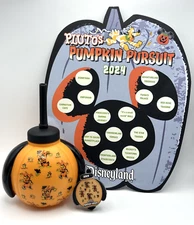 Disney Parks 2024 Disneyland Collectible Pin, Sipper Cup, Sticker Map Halloween