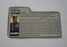 Gung-Ho Marine Dress Blues 1987 G.I. JOE COBRA File Card Vintage Original