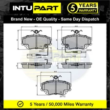 Fits Renault Clio 1990- Dacia Sandero 2008- Intupart Front Brake Pads Set
