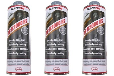 3 CARTOUCHE 1L PROTECTION ANTI-CORROSION GRIS TEROSON RB R2000 HS Opel ...