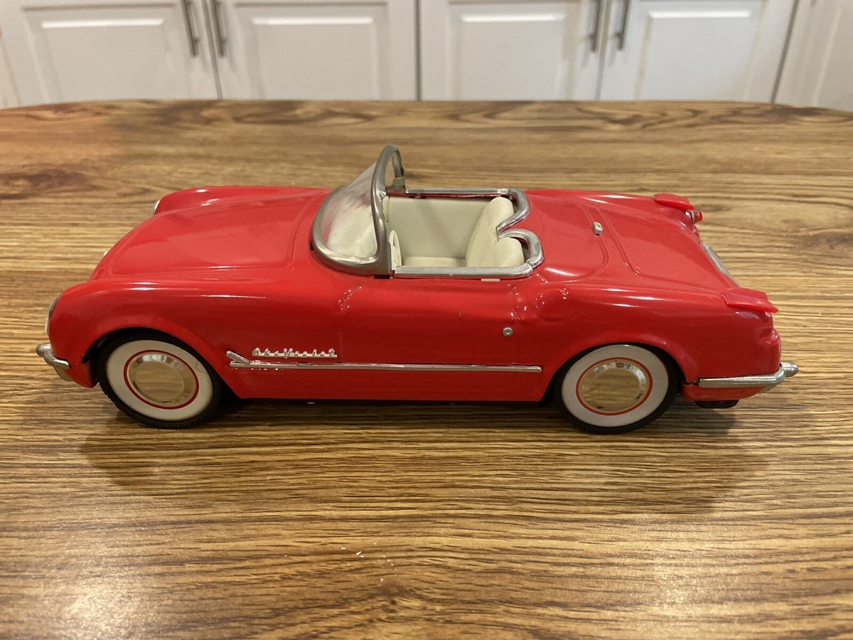 Toy Deluxe Open Sedan Corvette Friction Toy Car RED Convertible MF317