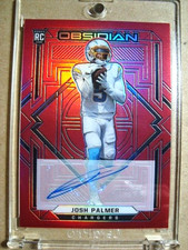 2021 Josh Palmer Panini Obsidian Rookie Red Flood Autograph RC /6 MINT 🔥🔥