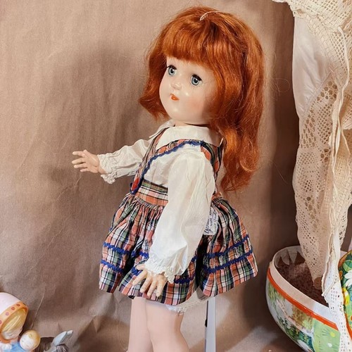 Vintage Ideal Toni Doll P-91 Hard Platic REDHEAD Original Tagged Dress 16" - Picture 9 of 19