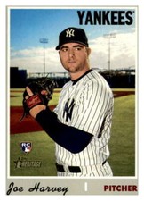 2019 Topps Heritage High Number #698 Joe Harvey New York Yankees  Rookie