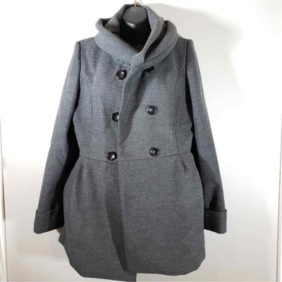 heather grey peacoat