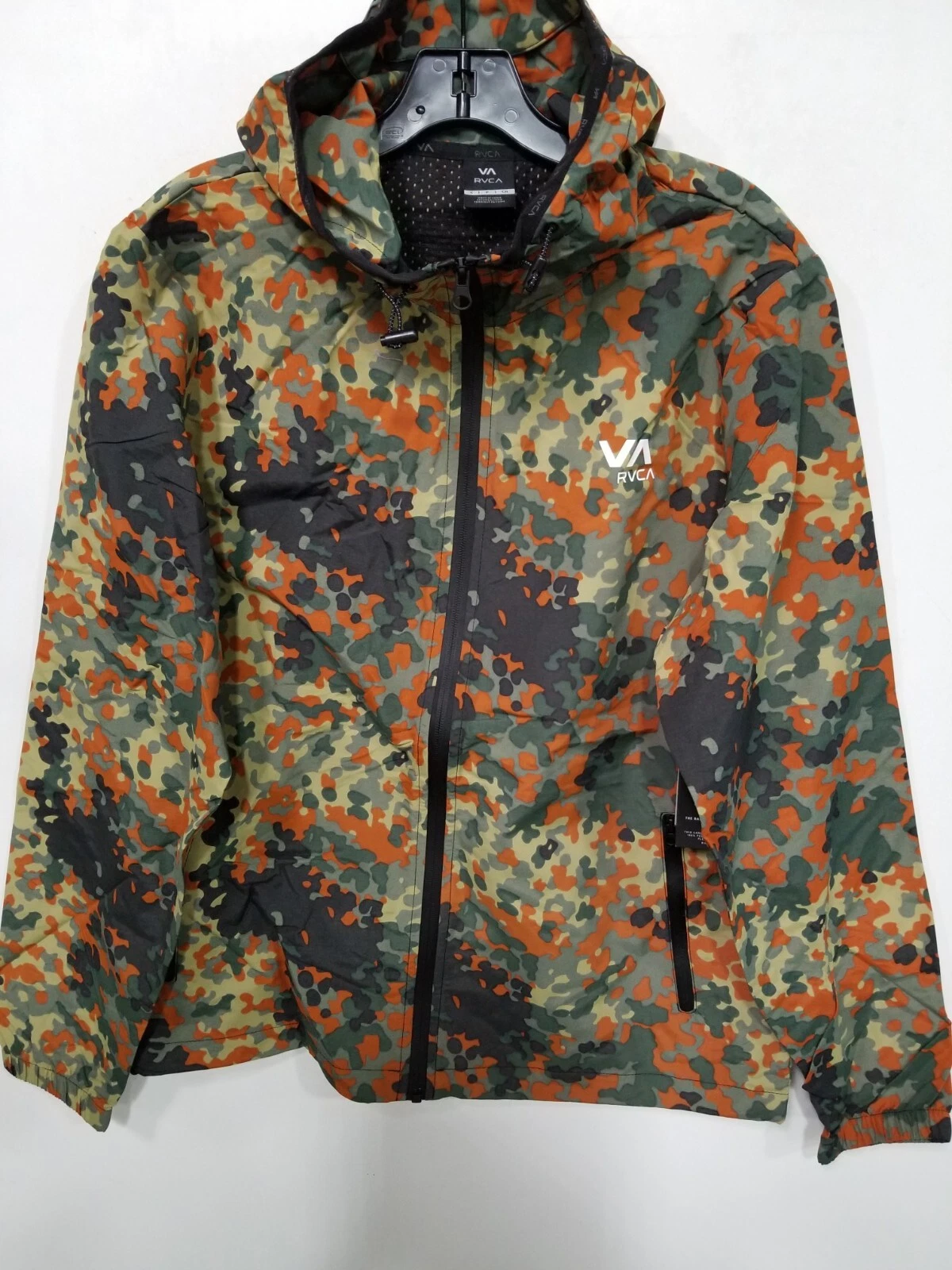 RVCA Outsider Packable Anorak Jacket Sz Sm - Hunter Camo