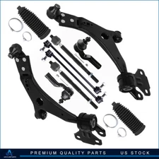 For 2012-2018 Ford Focus 10Pcs Front Sway Bar Control Arm and Ball Joint Tie Rod