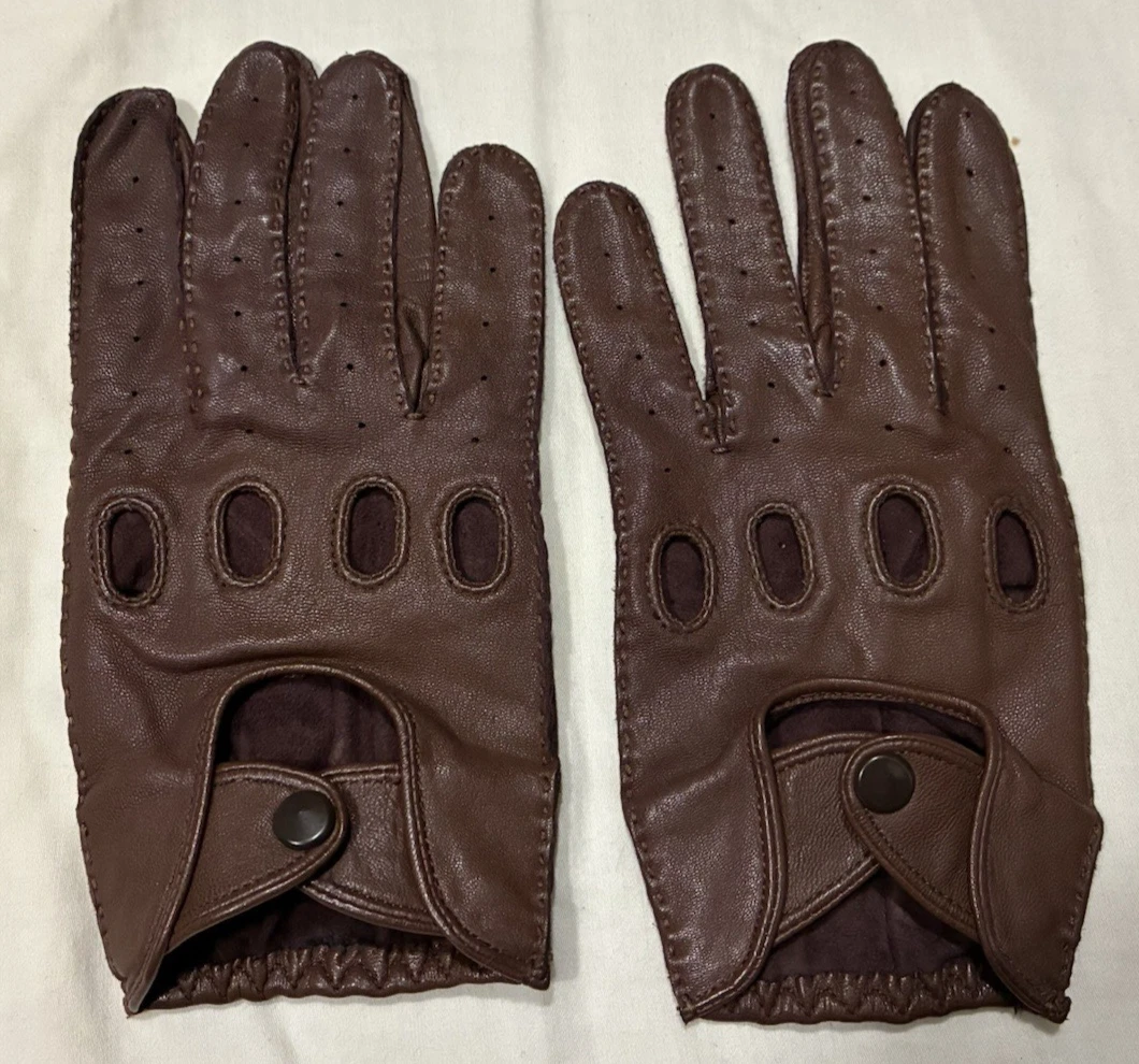 Medium Brown Leather Hand Stitched Driving Gloves - M
Opens in a new window or tab
