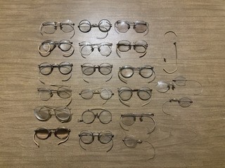 Lot / Group of (19) Vintage 1/10 12K GF Gold / Scrap Gold Glasses Frames