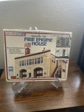 Life-Like HO Scale Hampden #46 Fire Engine House Model Kit - New In Sealed Box.