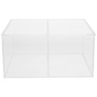 Desk Fish Tank Decorative Betta Desktop Aquarium Frameless Clear