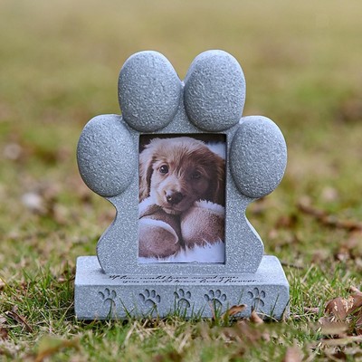 Haustier Hund Gedenkstein Harz kleiner Grabstein für Veranda Hinterhof Garten
