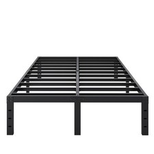 Full Size Bed Frame, 14 Inch Heavy Duty Metal Platform Bed Frame No Box Sprin...
