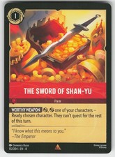 The Sword of Shan Yu Reign of Jafar 152/204 Rare NM Lorcana
