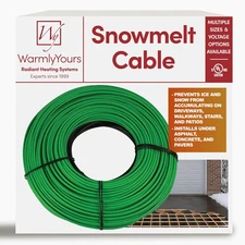 Electric Snow and Ice Melting Underground Cable 125.5 Feet, Covers 41 Sqft at up