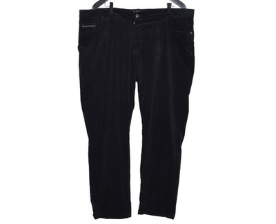 Great Men's Zilli Pants Trousers 62IT W48 Blue Cotton/Velvet