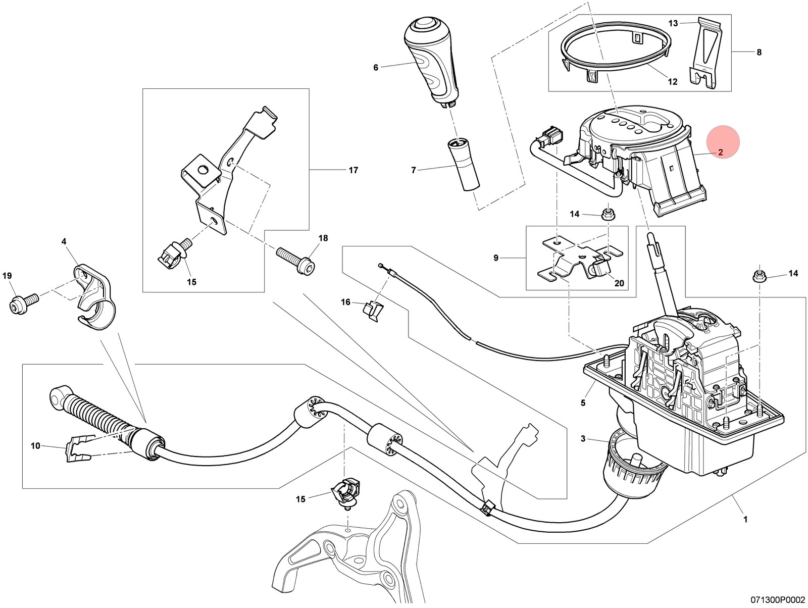 Bentley Continental Flying Spur 2009-2013 Shifter assembly