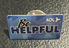 Vintage Rare AOL America On line Be Helpful lapel Pin