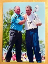 Mark O'Meara & Nick Price Signed 12x8 Photo PGA Masters Open Golf Autographs COA