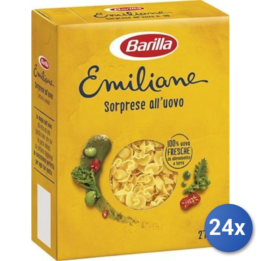 24X Multipack Barilla Emiliane Pastina Uovo Sorprese Gr 275