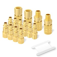 Air Hose Fittings, 1/4''NPT Quick Connect Air Coupler and Plug Kit, I/M Type,...