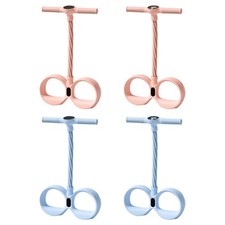 Foot Pedal Resistance Band,6-Tube Pedal Puller Resistance Rope,Yoga Elastic