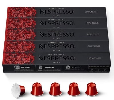 Nespresso Ispirazione Italiana Napoli Espresso Coffee Capsules 50 Pack
