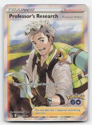 Professor's Research Pokemon GO 078/078 Ultra Rare Pokemon NM