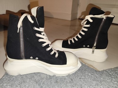 Rick Owens DRKSHDW High Heels Sneaker schwarz/weiß EU 41 Zip Ref. 51333