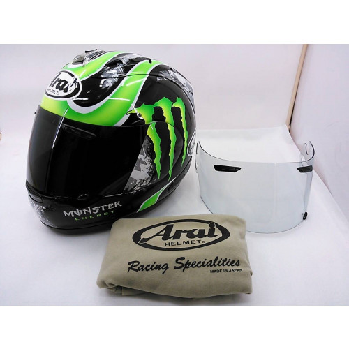 Arai RX-7 RR5 CRUTCHLOW Monster Energy M Size Full Face with