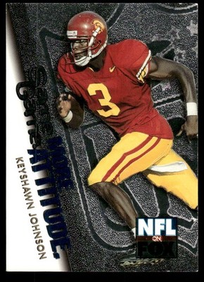 1996 SkyBox Impact #10 Keyshawn Johnson NFL on FOX: Same Game More Attitude