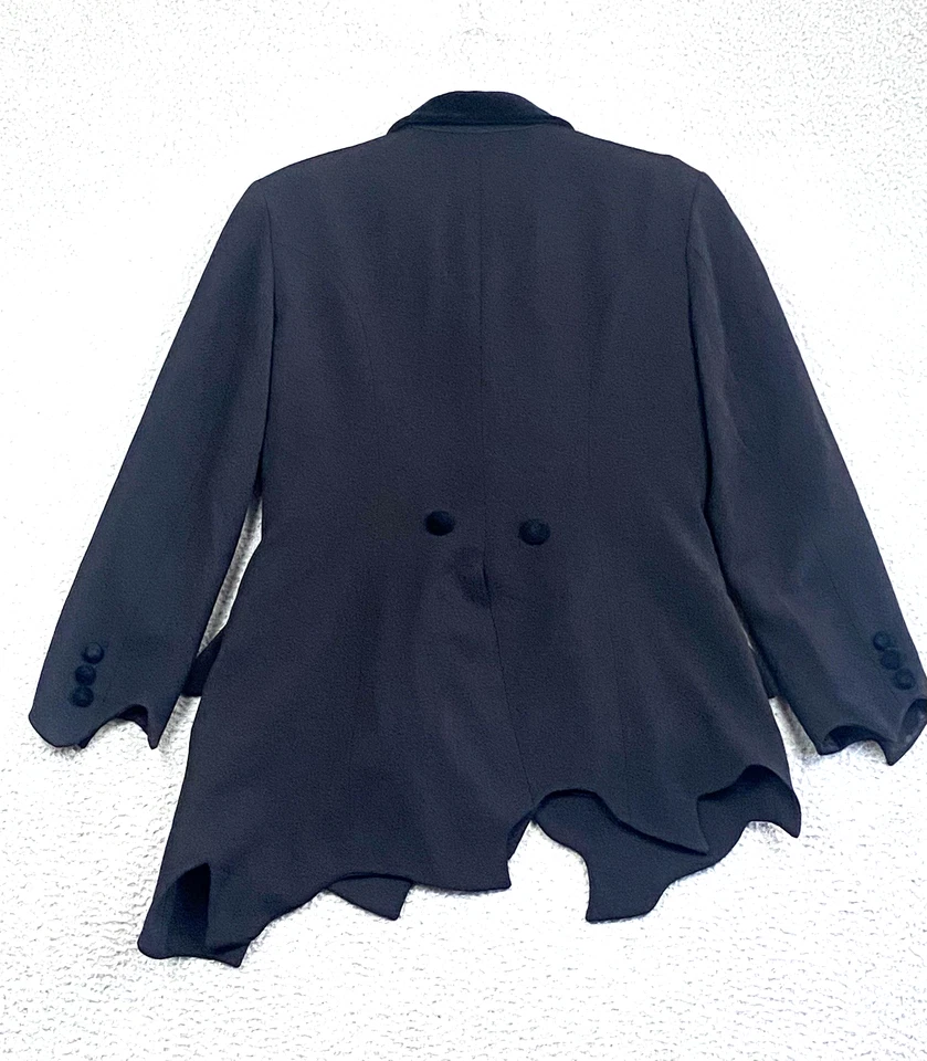 Vtg Cheap & Chic Moschino Blazer Jacket Black Size 14 Avant-Garde Italy 80s/90s - Image 3 of 4