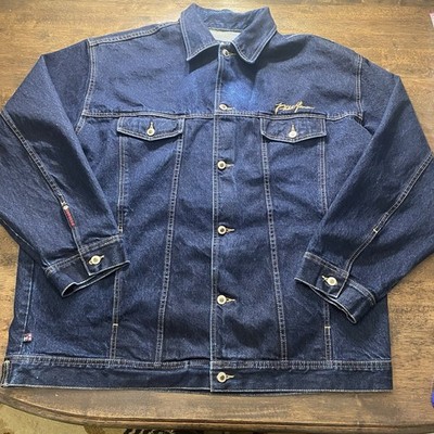 Phat Farm Oversized Jacket 3XL Denim Hip Hop Streetwear Logo Grunge