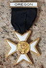 Vintage Original Masonic Knights Templar Order of Malta  Oregon Medal