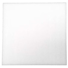Foam Sheet, Open Cell, 24 In W, 24 In L, 2 In Thick, Natural, Zusa-Pu-201